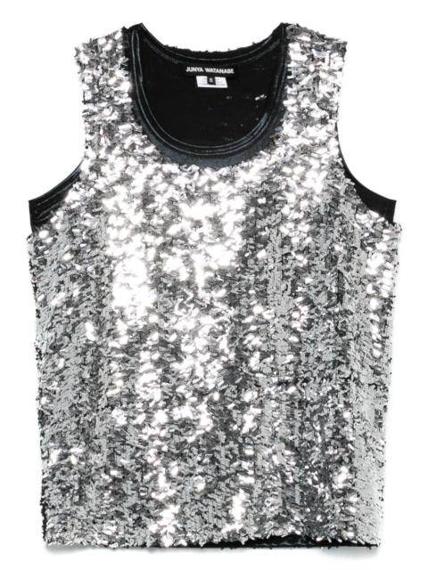 Junya Watanabe sequin-embellished top