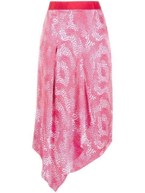 Isabel Marant Vaiami-printed asymmetric skirt