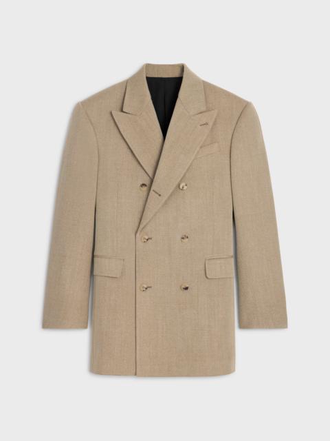 CELINE COLONNE JACKET IN wool