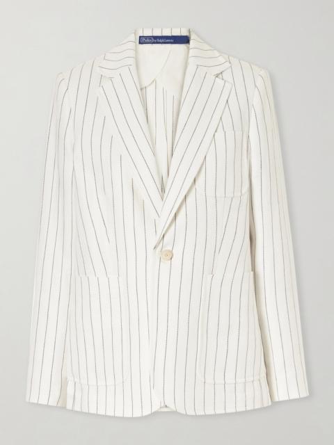 Polo Ralph Lauren Pinstriped Hemp Blazer