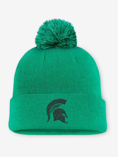 Nike Michigan State Primetime Campus Toned Men's Nike College Cuffed Pom Beanie