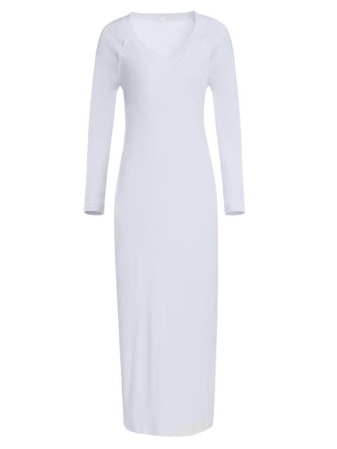 HANRO Women's Pure Essence Long-Sleeve Gown - Blue Glow