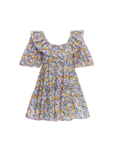 Agua by Agua Bendita Flor La Fania Lila Mini Dress
