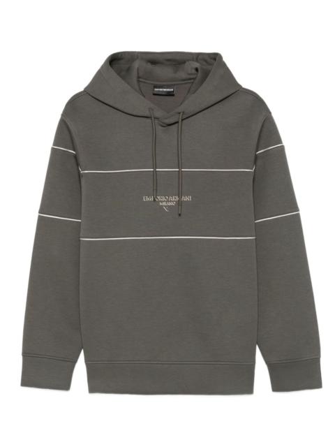 EMPORIO ARMANI striped hoodie