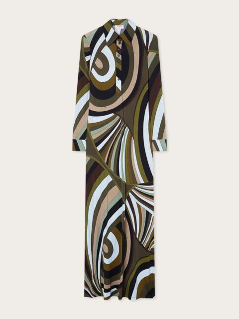 PUCCI IRIDE PRINT CHEMISIER DRESS