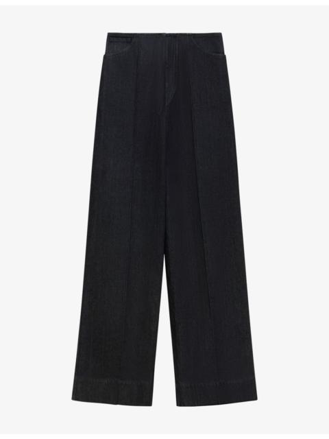Marni Raw-Unwashed Wide-Leg Denim Jeans