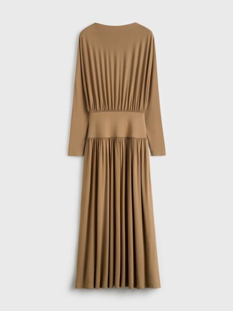 TOTEME Boatneck jersey dress nutmeg