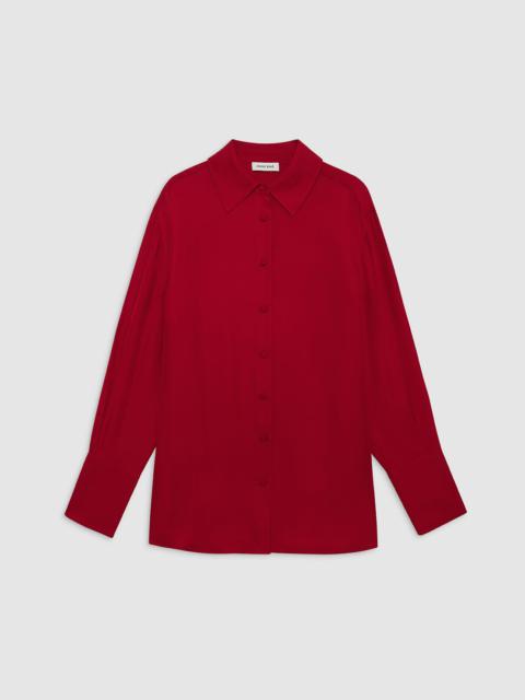 ANINE BING Bridget Shirt - Scarlet Red