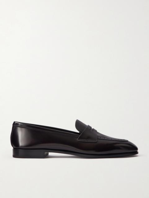 Church's Onyx Perforated Leather Loafers