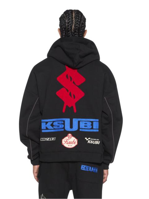 Ksubi ZOOM EKCESS ZIP HOODIE JET BLACK