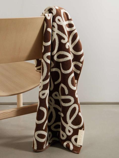Loewe + Paula's Ibiza Anagram cotton-terry jacquard towel