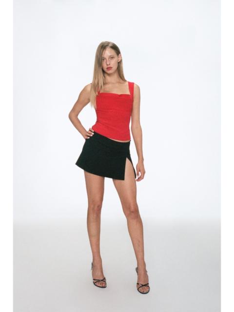 miaou MICRO MINI SKIRT - BLACK