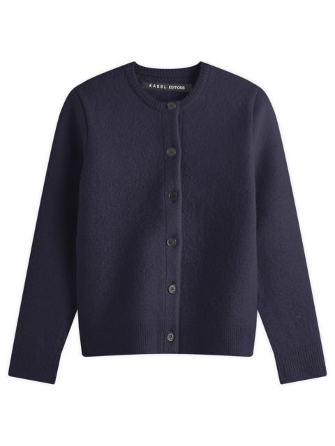 KASSL Editions kassl Slim Cardigan Boiled Wool Cardigan