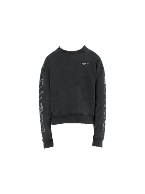 Off-White OFF-WHITE Abstract Arrows Embroidered Sweatshirt Black/White