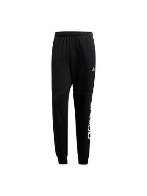 adidas Sports Stylish side logo Knit Long Pants 'Black' CF1343