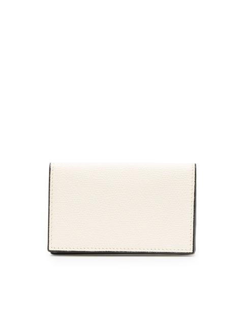 Valextra foldover leather wallet