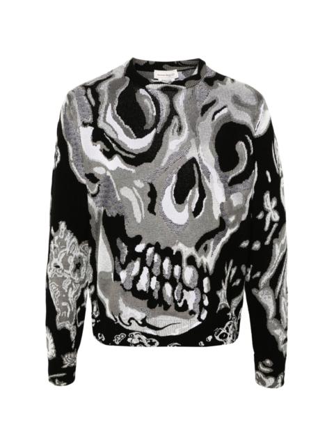 abstract pattern-jacquard jumper