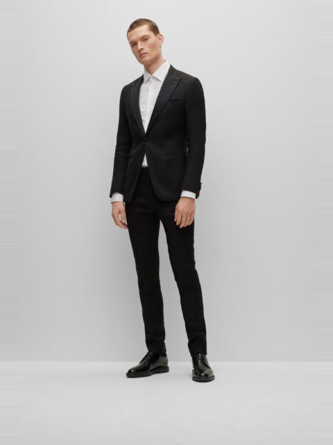 BOSS SLIM-FIT SUIT IN A LINEN BLEND