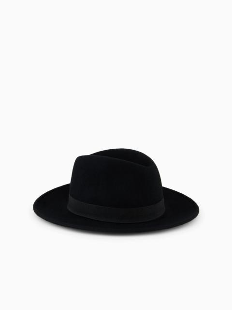 EMPORIO ARMANI Felt fedora hat