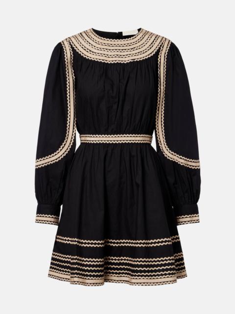 ULLA JOHNSON Fiora cotton poplin minidress