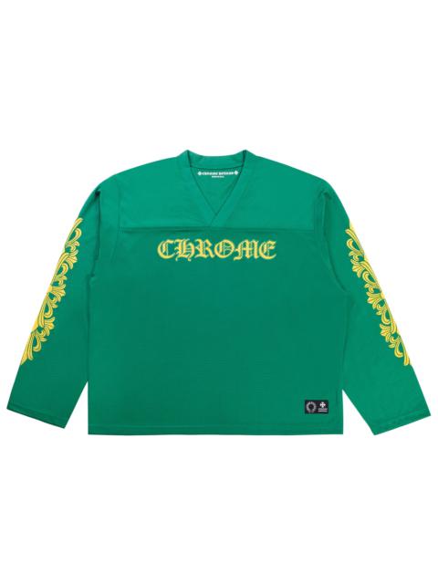 Chrome Hearts Chrome Hearts Floral Jersey Long-Sleeve Tee 'Green/Gold'