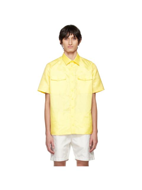 Kanghyuk Yellow Press-Stud Shirt