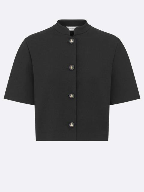 Dior Cropped Jacket with Officer Collar