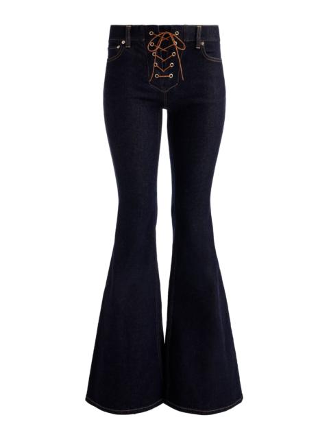 Alice + Olivia DELILAH LACE UP JEAN
