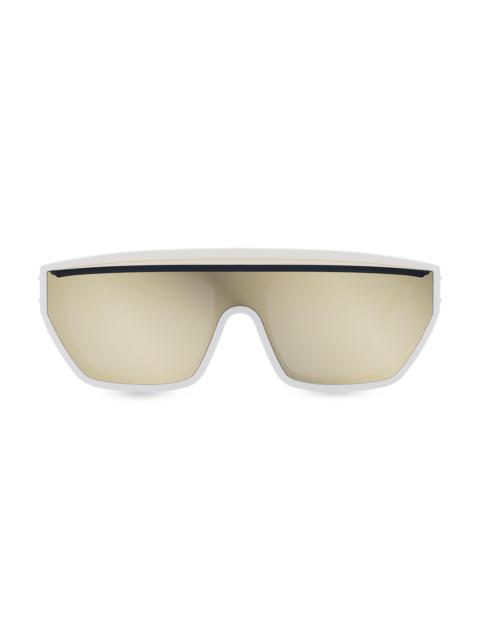 Dior Women's DiorClub M7U Mask Sunglasses - White Gold Mirror