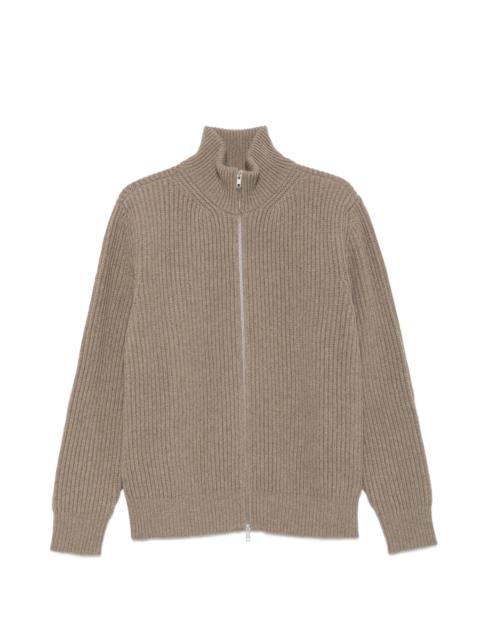 MM6 Maison Margiela Mm6 Maison Margiela Ribbed-knit Zip-up Sweater