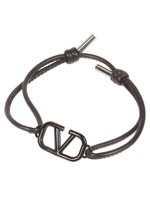 Vlogo signature leather bracelet