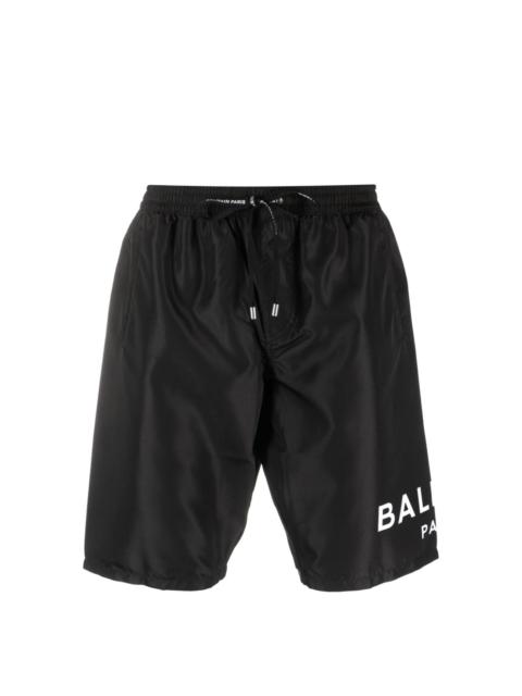 Balmain logo-print swim shorts