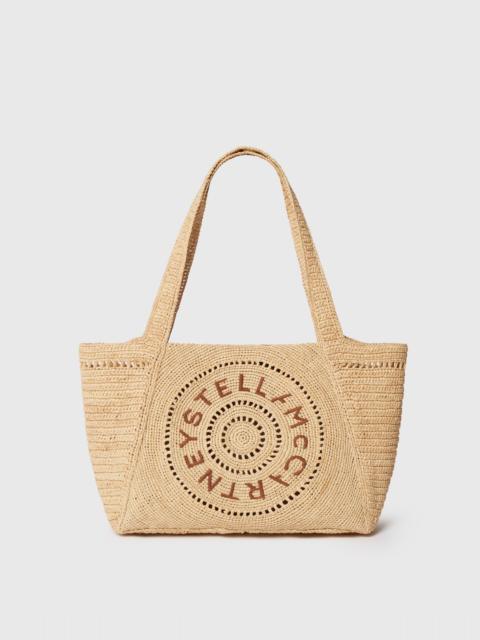Stella McCartney Logo Raffia Medium Tote Bag