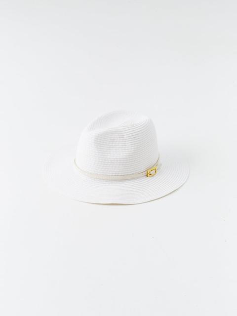 MELISSA ODABASH FEDORA WHITE/WHITE HAT