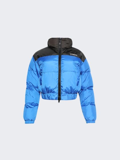 VETEMENTS Cropped Puffer Jacket Blue