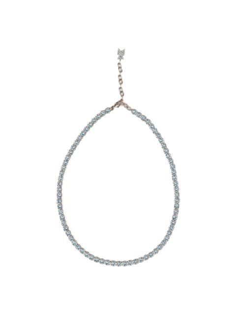 Amina Muaddi crystal tennis necklace
