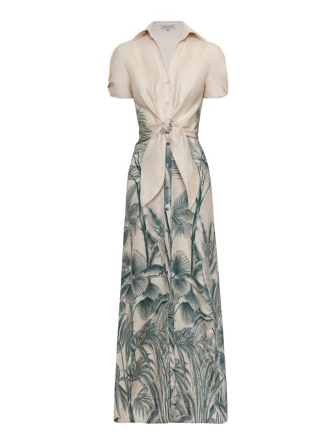 ANDRES OTALORA Bahira Printed Linen Maxi Dress print