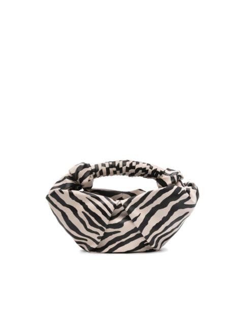 SIMONMILLER zebra-print knotted bucket bag