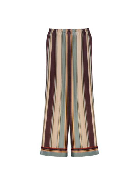 SLEEPER striped straight-leg trousers