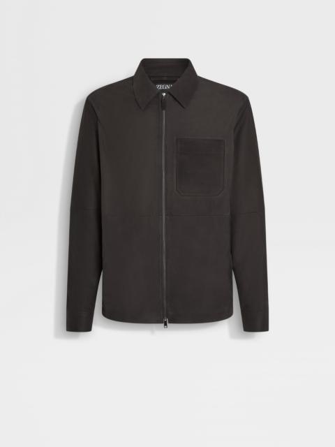 ZEGNA SECONDSKIN NUBUCK OVERSHIRT