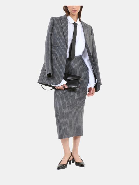 The Kooples MID-LENGTH STRIPED PENCIL SKIRT