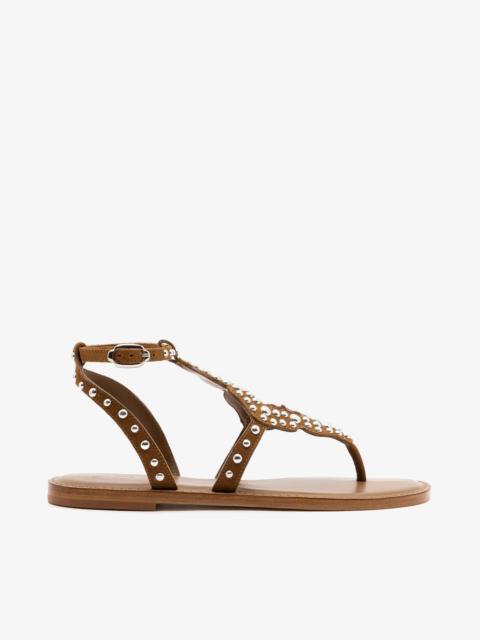 Fiorella Sandal In Russet Suede