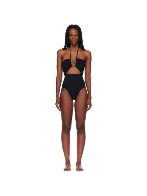 Rick Owens Black Temple Prong Bather Swimsuit