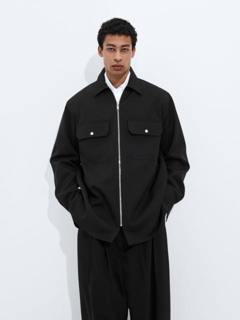 Bottega Veneta Wool Grain De Poudre Overshirt