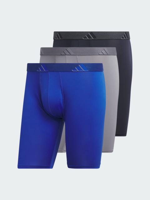 adidas Microfiber Long Boxer Briefs 3-Pack