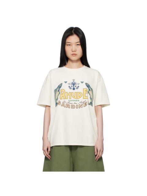 Rhude Off-White 'Sardines' T-shirt