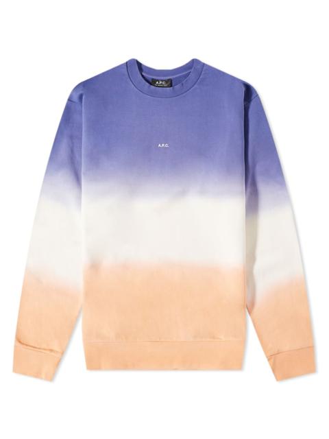 A.P.C. Chris Dip Dye Crew Sweat