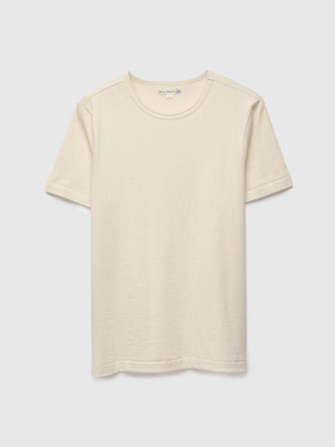 Merz b. Schwanen 215 "Good Originals" Heavyweight 7.2oz Loopwheel T-Shirt in Natural