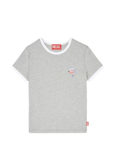 Diesel T-Uncuties-Long-S13 ringer dolphin-motif T-shirt