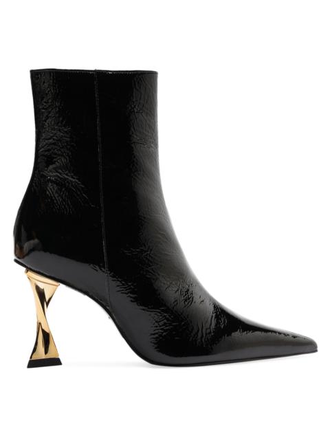 SCHUTZ Women's Elisha 90MM Patent Leather Ankle Boots - Black